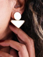 گوشواره زنانه دایره مثلت کد E1119 - Image 5