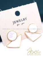 گوشواره زنانه دایره مثلت کد E1119 - Image 2