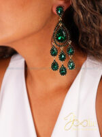 گوشواره زنانه طرح یاقوت کد E1145 - Image 3