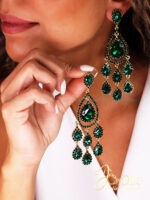 گوشواره زنانه طرح یاقوت کد E1145