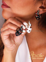 گوشواره زنانه مدل نقاب کد E1144