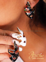 گوشواره زنانه مدل نقاب کد E1144 - Image 4