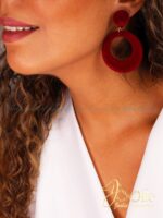 گوشواره زنانه مخمل کد E1143 - Image 3