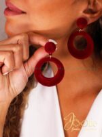 گوشواره زنانه مخمل کد E1143