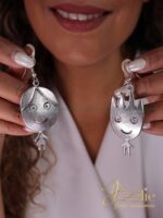 گوشواره زنانه ورشو | عثمانی مدل ولنتا کد E1137 - Image 2