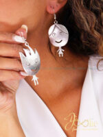 گوشواره زنانه ورشو | عثمانی مدل ولنتا کد E1137 - Image 4