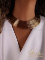 طوق گردنبند زنانه ورشو | عثمانی مدل زرین کد N3121 - Image 4