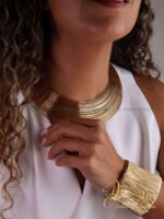 طوق گردنبند زنانه ورشو | عثمانی مدل زرین کد N3121 - Image 3