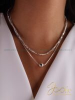 گردنبند زنانه طرح طلا مدل مارال کد N3124 - Image 2