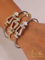 دستبند زنانه طرح طلا فرد‌|‌ Fred کد B2160 - Image 11