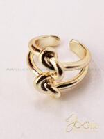 انگشتر زنانه دو گره کدR4110 - Image 3
