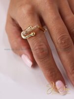 انگشتر زنانه طرح طلا لوکس تیفانی اند کو کد R4117 - Image 5