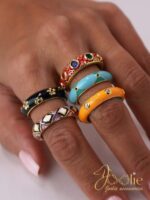 انگشتر زنانه میناکاری کد R4119