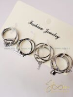 مجموعه هشت عددی انگشتر زنانه کد R4120 - Image 2