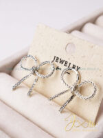 گوشواره زنانه طرح طلا مدل پاپیون کدE1155 - Image 3