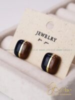 گوشواره زنانه مینا - طلا کد E1169 - Image 5