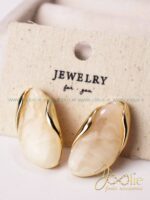 گوشواره زنانه مینا کاری مدل مهتاب کد E1178 - Image 5