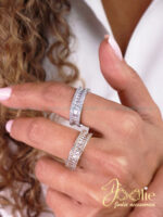 انگشتر زنانه طرح طلا | جواهری کد R4116