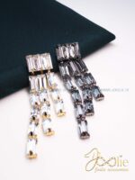 گوشواره زنانه کریستالی کد E1185 - Image 2