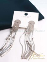 گوشواره زنانه طرح طلا نگین دار کد E1187 - Image 4