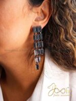 گوشواره زنانه کریستالی کد E1185 - Image 6