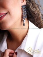 گوشواره زنانه کریستالی کد E1185 - Image 3