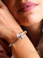 دستبند طرح طلا بولگاری مدل B2166