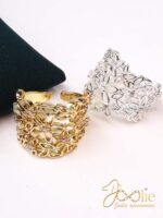 انگشتر زنانه طرح طلا کد R4133 - Image 2