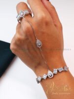 دستبند | تیمه زنانه طرح طلا جواهر کد B2179 - Image 2