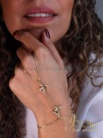 دستبند | تیمه زنانه طرح طلا کد B2178