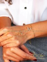 دستبند | تیمه زنانه طرح طلا کد B2178 - Image 4