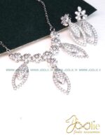 نیم ست گردنبند گوشواره زنانه طرح طلا کد S5112 - Image 2