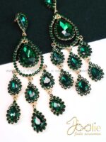 گوشواره زنانه طرح یاقوت کد E1145 - Image 2