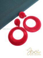 گوشواره زنانه مخمل کد E1143 - Image 2