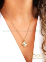 گردنبند زنانه طرح طلا ون کلیف کدN3126 - Image 4