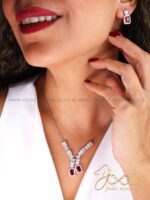 نیم ست جواهری زنانه کد S5110