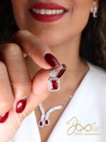 نیم ست جواهری زنانه کد S5110 - Image 4