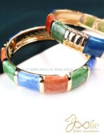 دستبند | بنگل زنانه میناکاری کد B2149 - Image 3