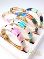 دستبند | بنگل زنانه میناکاری کد B2149 - Image 2