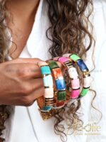 دستبند | بنگل زنانه میناکاری کد B2149 - Image 8