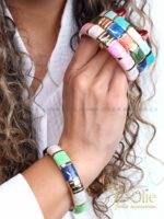 دستبند | بنگل زنانه میناکاری کد B2149 - Image 10