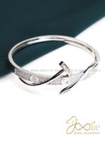 دستبند زنانه طرح طلا میخ کارتیه | Cartie کد B2187 - Image 8