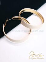 گوشواره زنانه رینگ چرم کد E1198 - Image 4