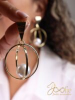 گوشواره زنانه مدل جهان کد E1173