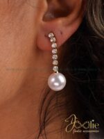 گوشواره زنانه تنیسی مروارید کد E1174 - Image 4