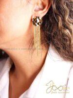 گوشواره زنانه طرح طلا امرلند کد E1186 - Image 3