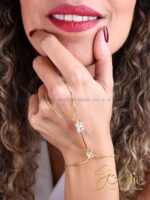 تیمه | دستبند زنانه طرح طلا که B2183