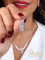 نیم ست گردنبند گوشواره زنانه کد S5113 - Image 3