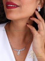 نیم ست گردنبند گوشواره زنانه کد S5114