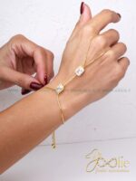 تیمه | دستبند زنانه طرح طلا که B2183 - Image 2